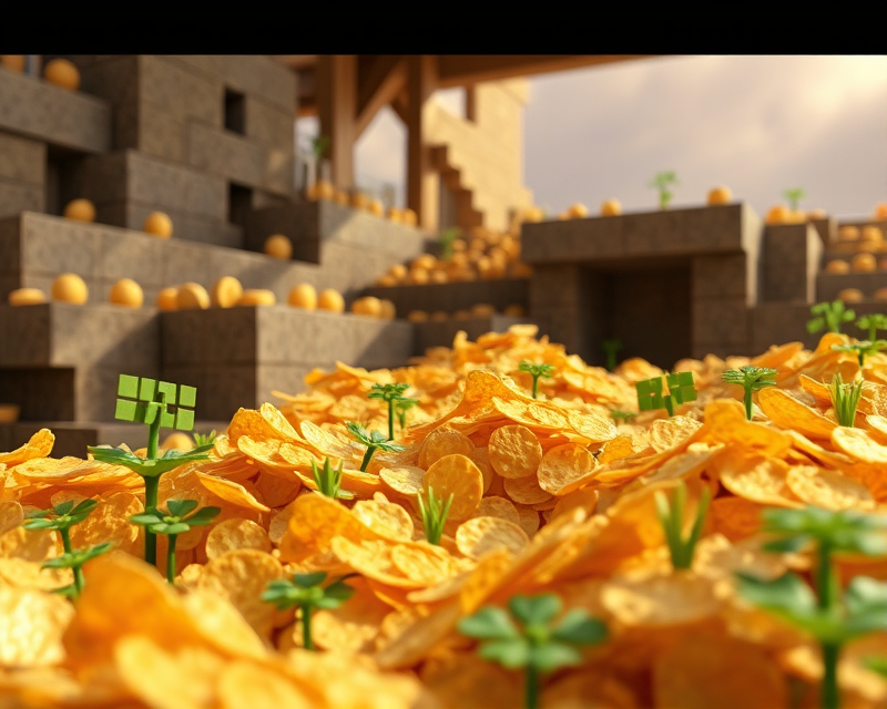 potato chip, minecraft